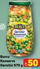 BURCU KONSERVE GARNİTÜR 570 G fiyat ve kampanya bilgisi